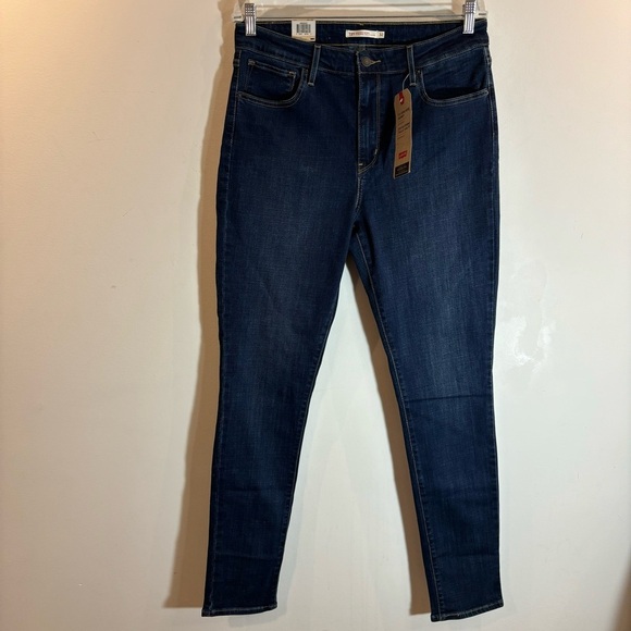 LEVI’S 721 Sz 32 Skinny High Rise Dark Wash Jeans New with Tags - Picture 2 of 10